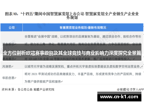 全方位剖析欧冠赛事级别及其全球竞技与商业影响力深度探究全景篇